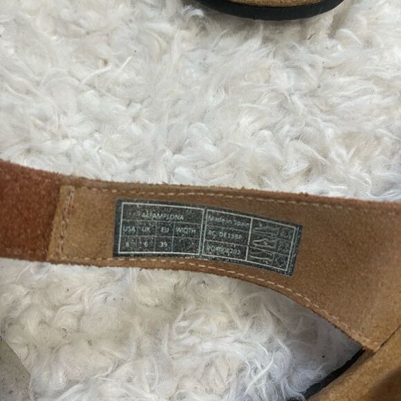 Vionic  Pamplona leather Tan  straps Ortho heel slide sandals  SZ8.5 - Picture 9 of 10